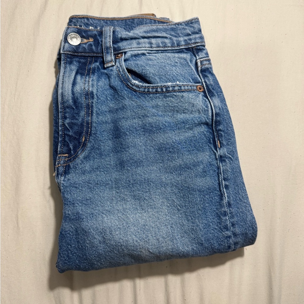 American Eagle Super Hi Rise Ankle Straight 0R
